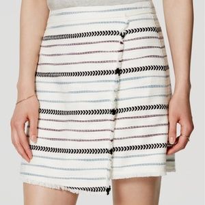 Ann Taylor LOFT Fringe Wrap Skirt